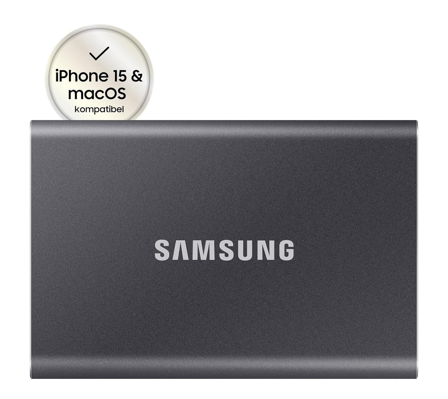 Samsung T7 1TB Up to 1,050MB/s USB 3.2 Gen 2 (10Gbps, Type-C) External Solid State Drive (Portable SSD) Black (MU-PC1T0K) - Image 2