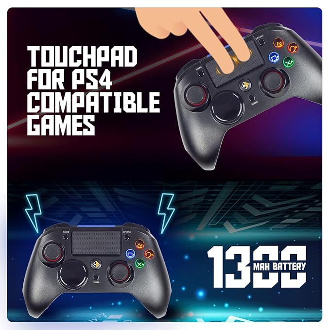 Cosmic Byte Stratos Xenon All in One PS4/iOS/Android/PC Wireless Programmable Gamepad, Magnetic Accurate Triggers (Black) - Image 4