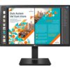 LG 24 inch (60.45 cm) QHD (2K) 2560 x 1440 Pixels, IPS-sRGB 99%, Height Adjust, Pivot (2Way), Swivel, Display Port, HDMIx 2, 3 Side Slim Border, Black Color - 24QP550
