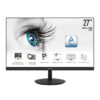 MSI 27 inch IPS Monitor - Full HD (1920x1080) Pixels, Less Blue Light, Anti-Flicker, Anti-Glare, Tiltable Display, Display Kit, Built-in Speakers, for Learning & Working at Home - MP271, Black