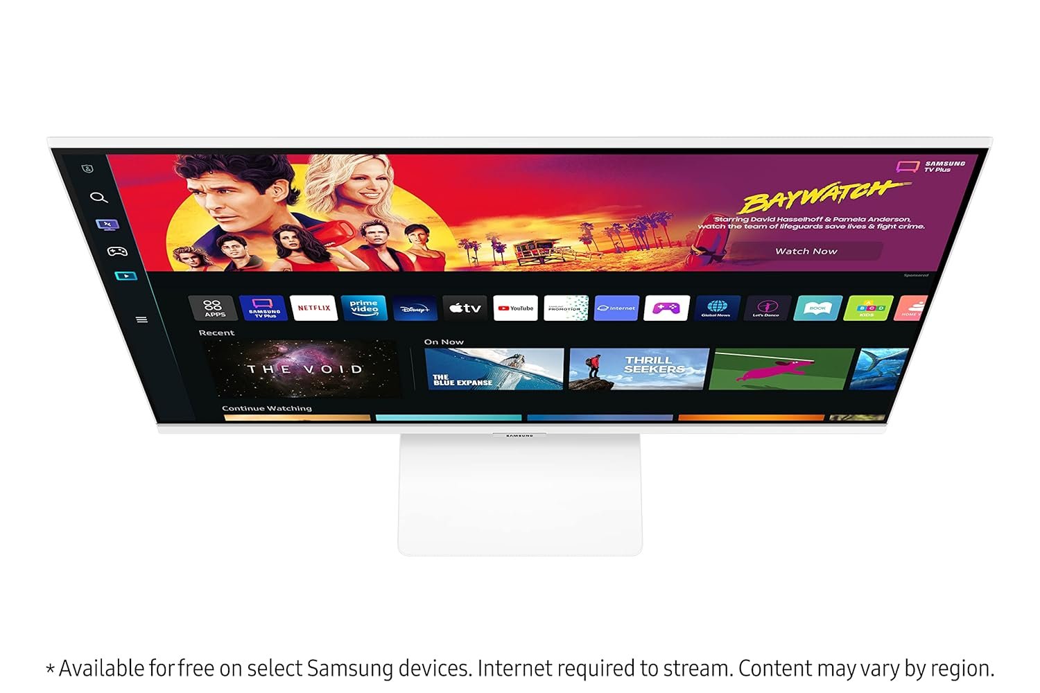 Samsung 32-inch(80cm) LED 3840 x 2160 Pixels M7 4K UHD Smart Monitor, Type-C, Smart TV apps, TV Plus, Office 365, Apple Airplay, Dex, Bluetooth, IOT, Speakers, Remote (LS32BM700UWXXL, Black) - Image 4