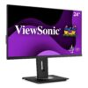 ViewSonic (from USA) - VG2455 60.96 Cm (24") FHD IPS Professional Monitor with USB Type-C 60W Charge Back,Height Adjustment,Tilt, Pivot,Swivel, 3-SideFrameless, HDMI,DP, USB-C, vDisplay