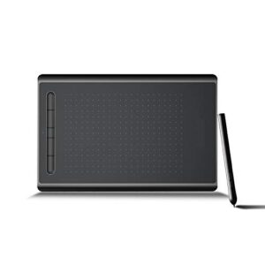 RTSY WP9625 Wireless Graphic Tablet 8.4inchx 5.6inch Size, 8192 Pressure, Battery Free Pen, 5 Short Keys,Win,Mac & Android Supported Drawing Pen Tablet for Animation & Online Teaching, Black, Large