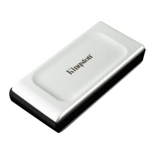 Kingston Xs2000 4Tb High Performance, Read/Write Speeds Up to 2,000Mb/S, Pocket-Sized Portable External Ssd Sxs2000/4000G, Silver, Usb3.2_Gen_2_X_2