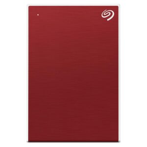 Seagate Backup Plus Slim 3 yr Data Recovery Services, Portable Hard Drive 1TB External HDD USB 3.0 for Windows and Mac, 6 Month Mylio Create and Dropbox Plan Red (STHN1000403)