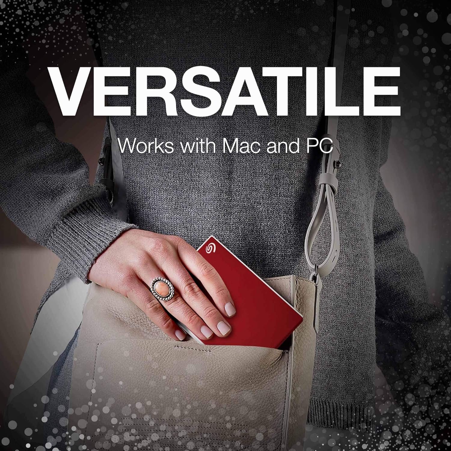 Seagate Backup Plus Slim 3 yr Data Recovery Services, Portable Hard Drive 1TB External HDD USB 3.0 for Windows and Mac, 6 Month Mylio Create and Dropbox Plan Red (STHN1000403) - Image 3