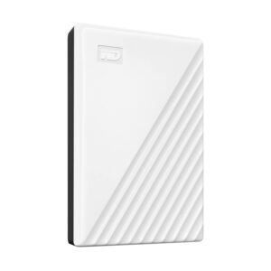 Western Digital WD 2TB My Passport Portable Hard Disk Drive, USB 3.0 with Automatic Backup, 256 Bit AES Hardware Encryption,Password Protection,Compatible with Windows and Mac, External HDD-White