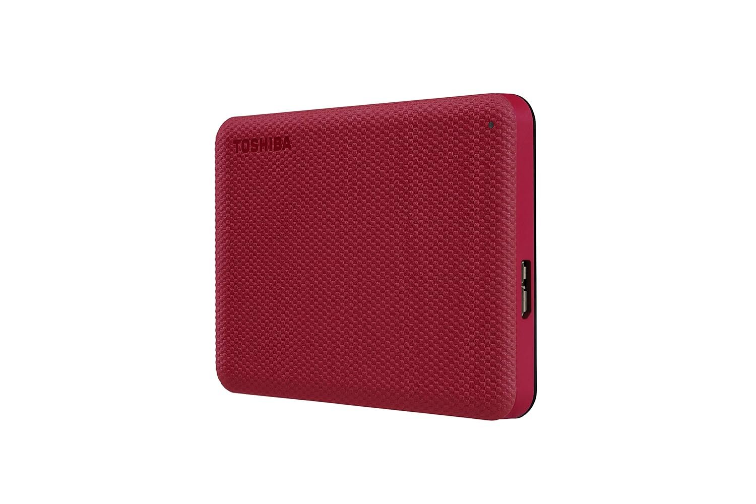TOSHIBA Canvio Advance 2TB Portable External HDD - USB3.0 for PC Laptop Windows and Mac, 3 Years Warranty, External Hard Drive - Red - Image 2