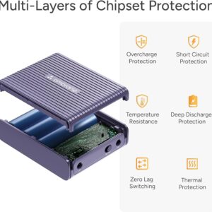 Alternative view of Ambrane Mini UPS for 12V WiFi Router Modem, Backup Upto 5 Hours, 3x2000mAh = 6000mAh Battery | Ups for Router up to 2A, WiFi Router UPS Power Backup During Power Cuts,Portable Ups