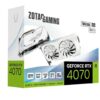 ZOTAC GEFORCE RTX 4070 Twin Edge OC White Edition GDDR6X 12 GB NVIDIA Chipset 192 bit 2490 MHz Graphics Card