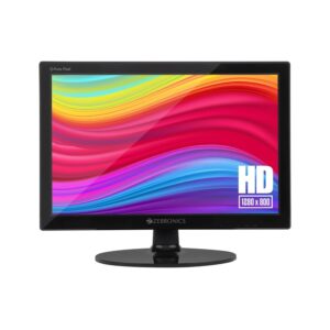 ZEBRONICS Zeb-V16HD LED Monitor with15.4 with Supporting HDMI, has VGA Input, HD 1280 x 800 Pixels, Glossy Panel, Slim Feature and Wall mountable
