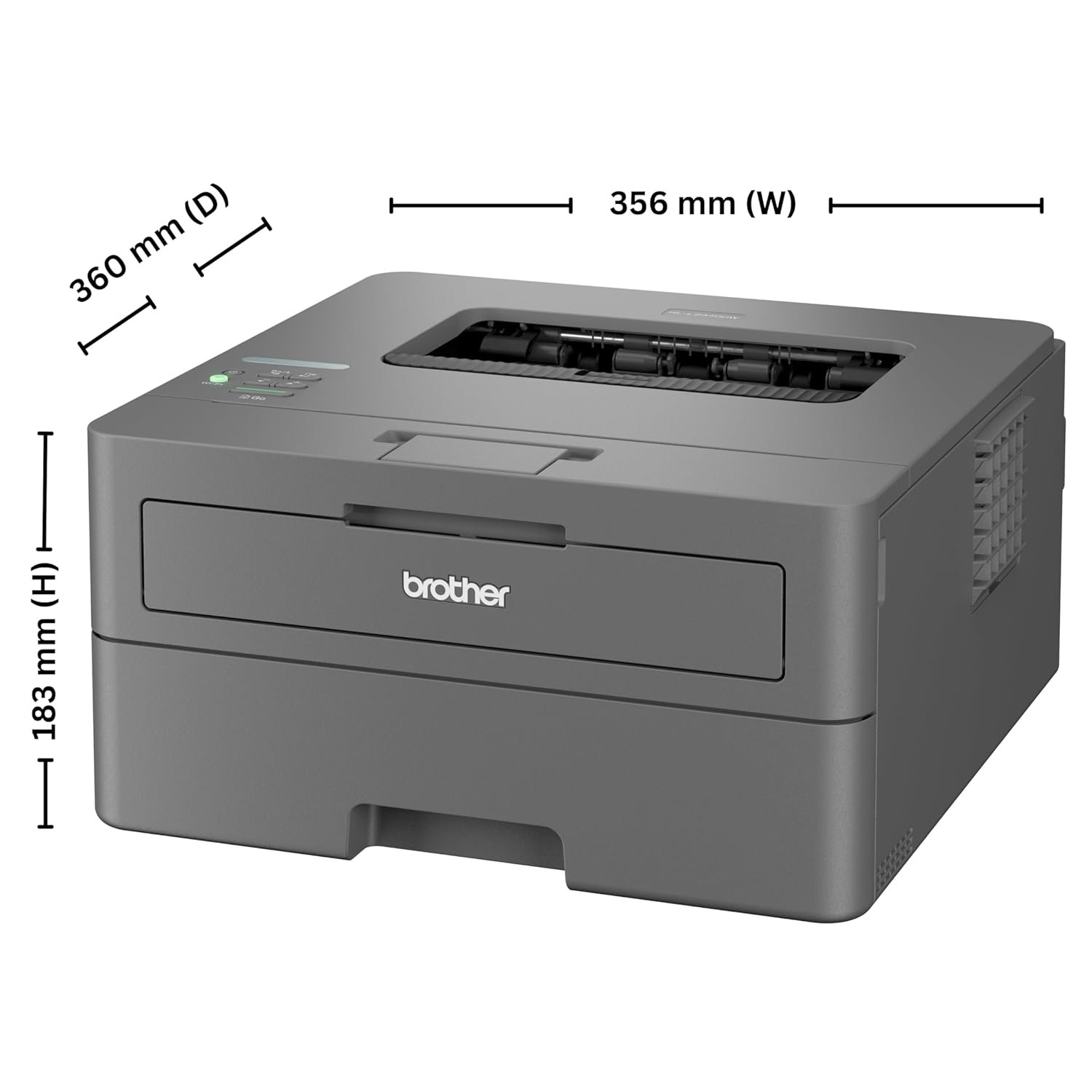 Brother HL-L2440DW (New Launch) Auto Duplex Laser Printer, 30 PPM Print Speed, LCD Display, 64 MB Memory, (WiFi WiFi Direct LAN USB), 250 Sheet Paper Tray, 3000 Pages Inbox Toner, Free Installation - Image 2