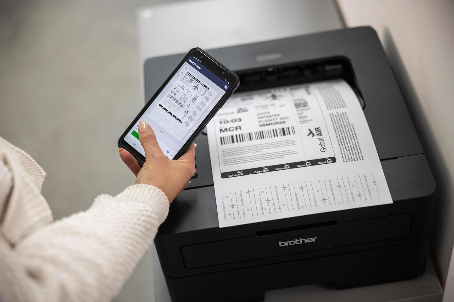 Brother HL-L2440DW (New Launch) Auto Duplex Laser Printer, 30 PPM Print Speed, LCD Display, 64 MB Memory, (WiFi WiFi Direct LAN USB), 250 Sheet Paper Tray, 3000 Pages Inbox Toner, Free Installation - Image 3