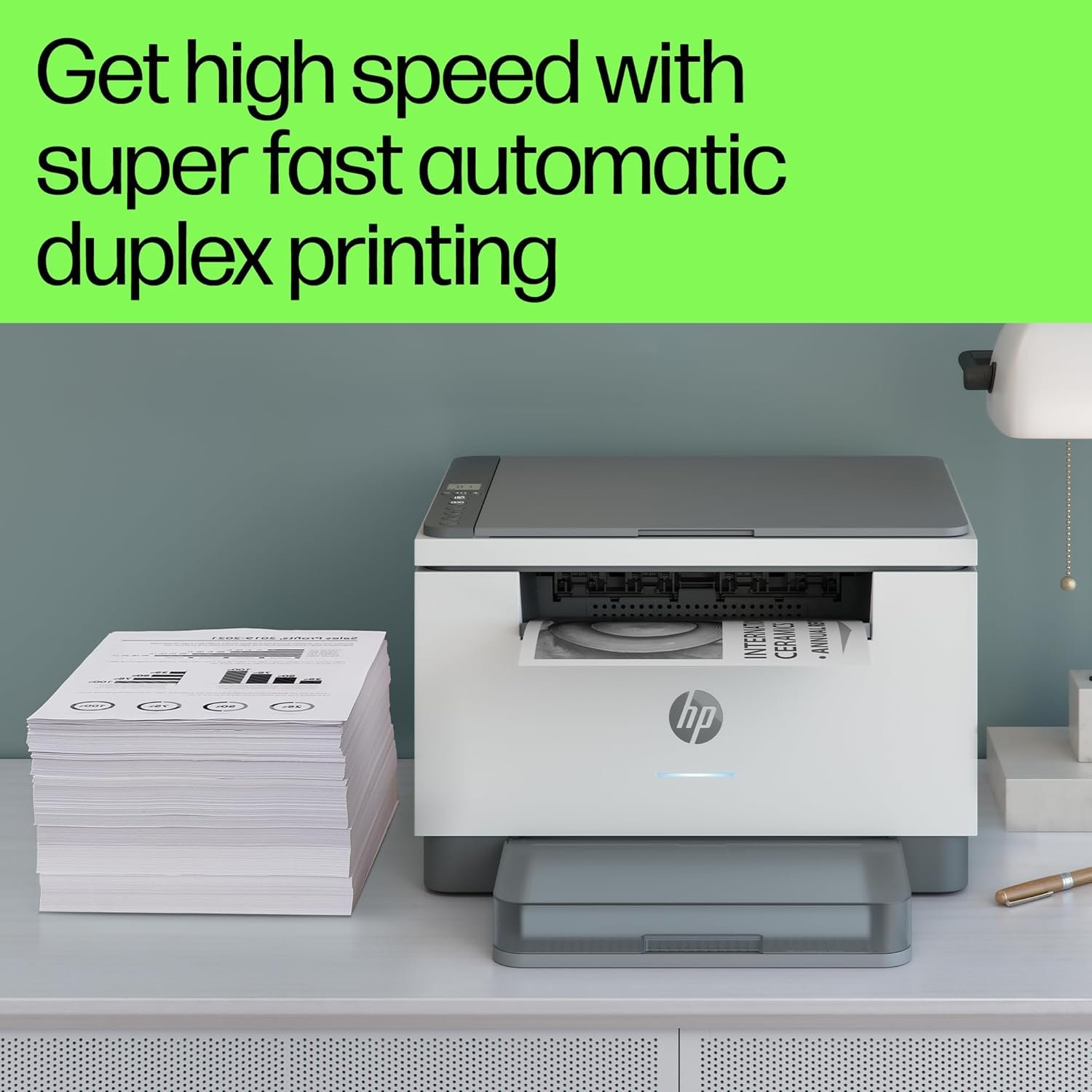 HP Laserjet MFP M233dw Printer, Wireless, Print, Copy, Scan, Hi-Speed USB 2.0, Ethernet, Bluetooth LE, Up to 30 ppm, 150-sheet Input Tray, Auto Duplex Printing, Black and White, 6GX04A - Image 4