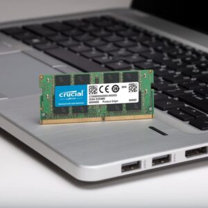 Alternative view of Crucial 32GB Kit (16GBx2) DDR4 2666 MT/s (PC4-21300) DR x8 SODIMM 260-Pin Memory - CT2K16G4SFD8266, Green