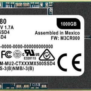 Alternative view of Crucial MX500 1TB 3D NAND SATA M.2 Type 2280SS Internal SSD-CT1000MX500SSD4