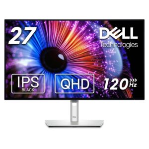 DELL 68.58 cm (27 inch) Quad HD LED Backlit IPS Panel with 2xDisplayPort, 1xHDMI, 2xThunderbolt, 2xUSB-Type C, 4xUSB Type-A, Audio line Out, RJ45, Adjustability-Height, Tilt, Swivel UltraSharp Hub Monitor (U2724DE) (Response Time: 5 ms, 120 Hz Refresh Rate)