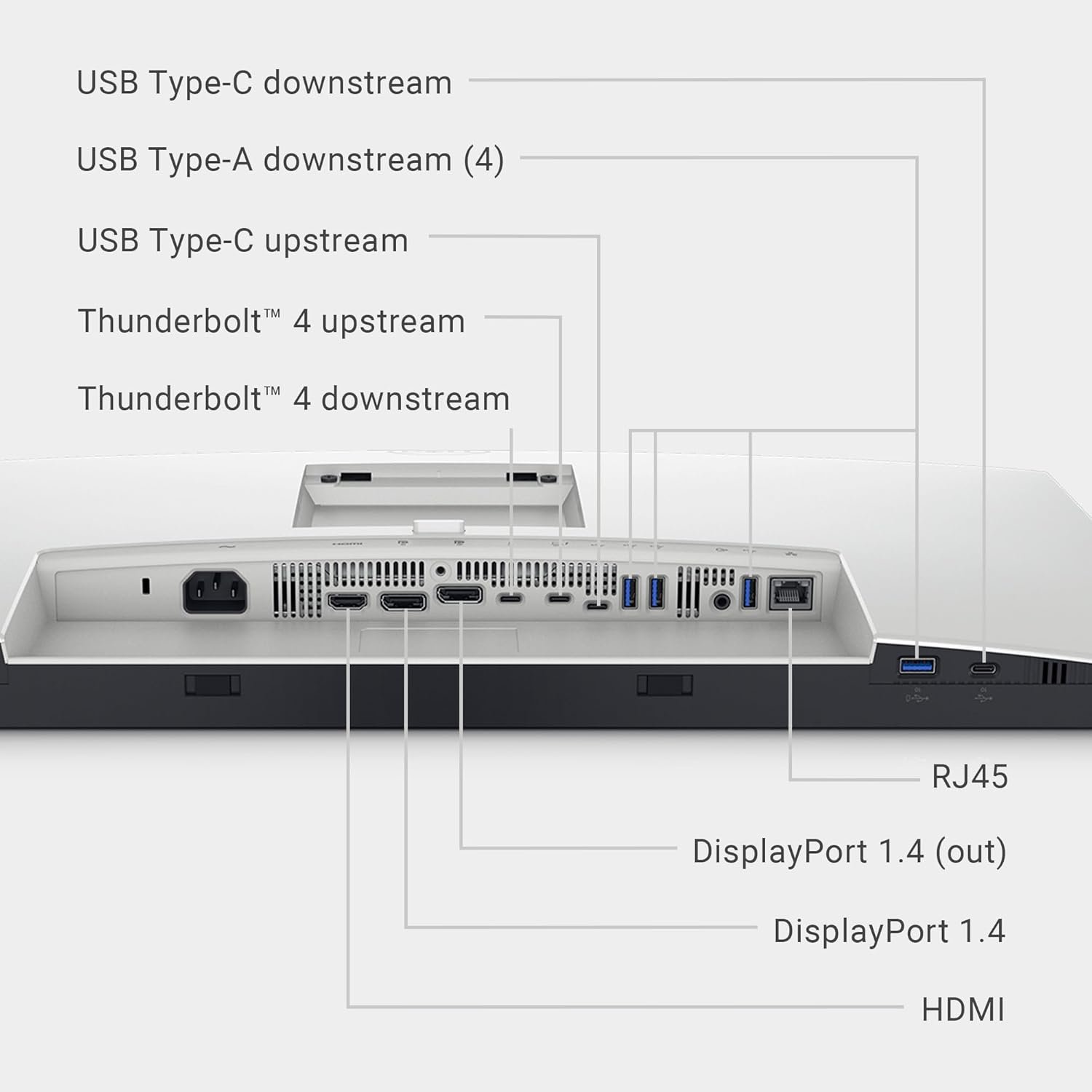 DELL 68.58 cm (27 inch) Quad HD LED Backlit IPS Panel with 2xDisplayPort, 1xHDMI, 2xThunderbolt, 2xUSB-Type C, 4xUSB Type-A, Audio line Out, RJ45, Adjustability-Height, Tilt, Swivel UltraSharp Hub Monitor (U2724DE) (Response Time: 5 ms, 120 Hz Refresh Rate) - Image 3